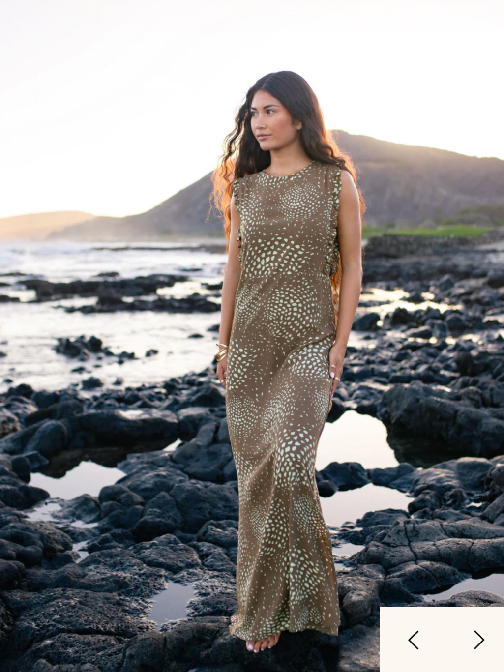 Waiwaolani - Kapua Dress In Hihiwai Earth